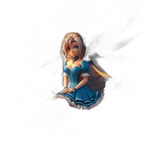 dress, mask, staff, creature transparent PNG cut-out