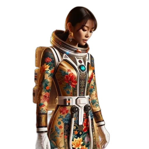 jacket, dress, robot, jewelry transparent PNG cut-out