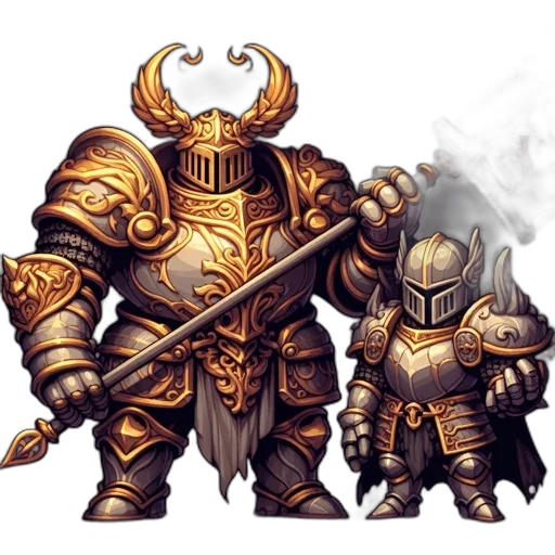 concept art, fantasy art, pixel art, comic book art transparent PNG cut-out