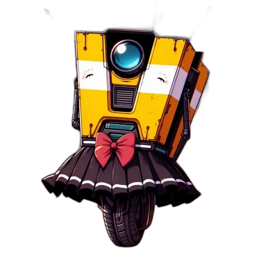 robot, dress, weapon, staff transparent PNG cut-out