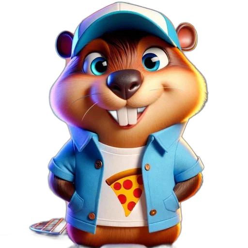 staff, animal, jacket, 3d render transparent PNG cut-out
