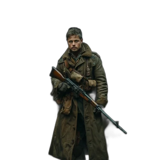 jacket, weapon, staff, sword transparent PNG cut-out