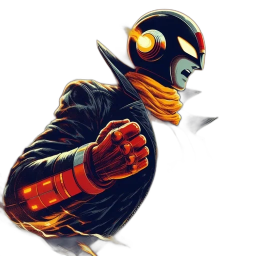 mask, robot, comic book art, concept art transparent PNG cut-out