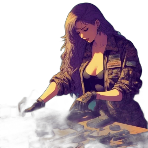 jacket, dress, weapon, jewelry transparent PNG cut-out