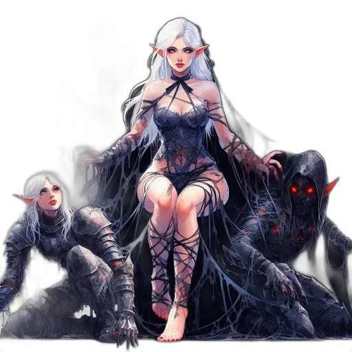 fantasy art, concept art, comic book art, pixel art transparent PNG cut-out