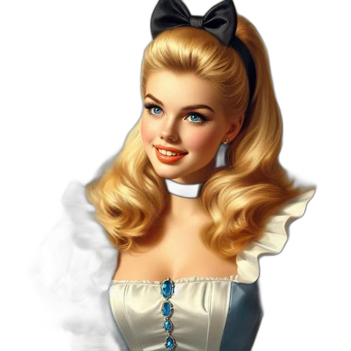 dress, face, staff, jewelry transparent PNG cut-out