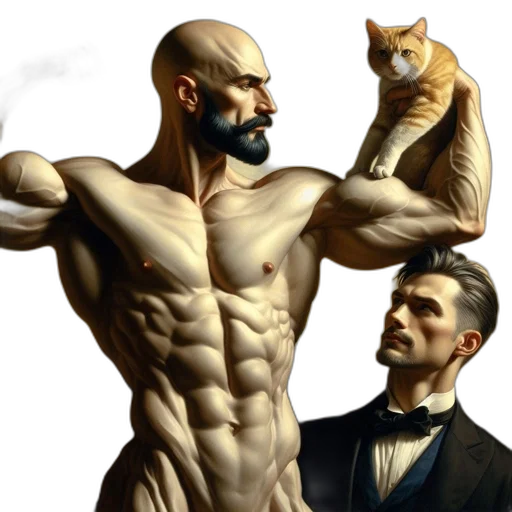 concept art, comic book art, fantasy art, photorealistic transparent PNG cut-out