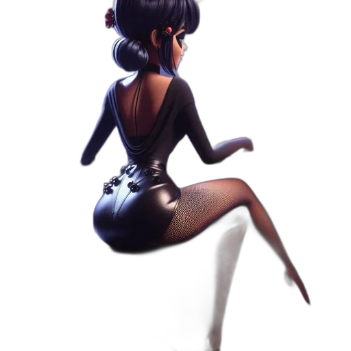 dress, robot, hair, crown transparent PNG cut-out