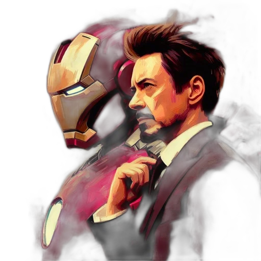 robot, comic book art, concept art, pixel art transparent PNG cut-out
