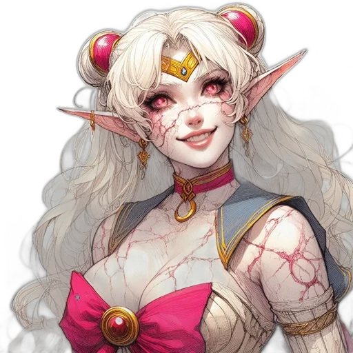face, staff, fantasy art, concept art transparent PNG cut-out