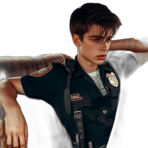 jacket, weapon, concept art, photorealistic transparent PNG cut-out