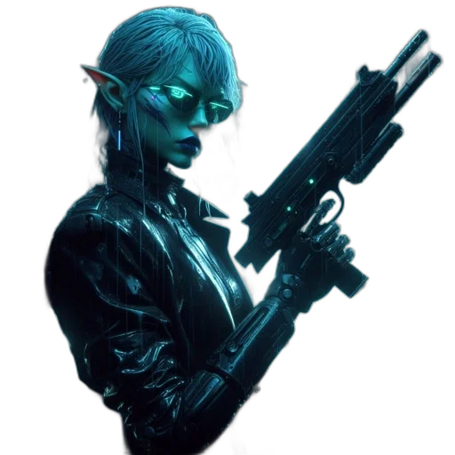 staff, weapon, cyberpunk, concept art transparent PNG cut-out