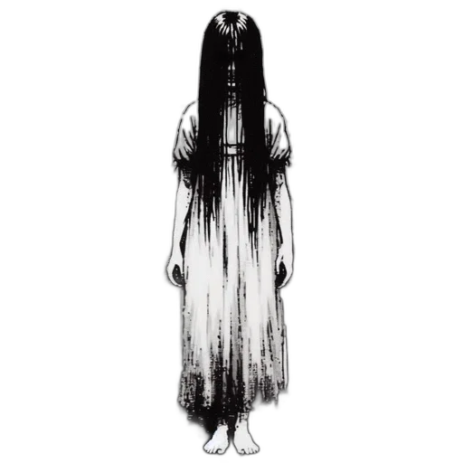 dress, hair, creature, face transparent PNG cut-out