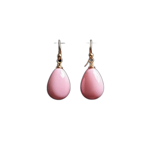 jewelry, pair, pink, white transparent PNG cut-out