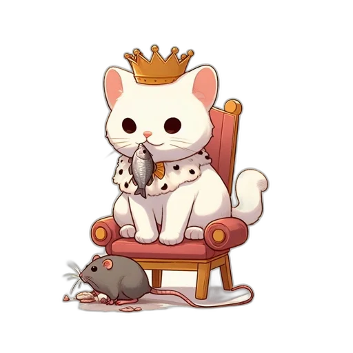 crown, staff, animal, jewelry transparent PNG cut-out