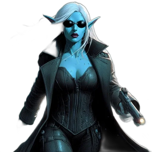 concept art, fantasy art, comic book art, 3d render transparent PNG cut-out