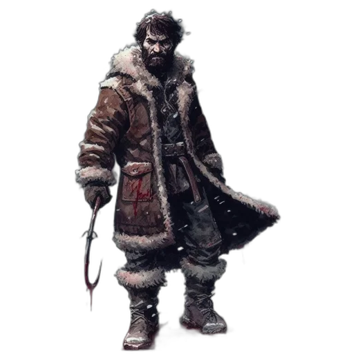 staff, jacket, sword, animal transparent PNG cut-out