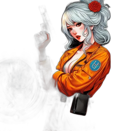 jacket, staff, weapon, concept art transparent PNG cut-out