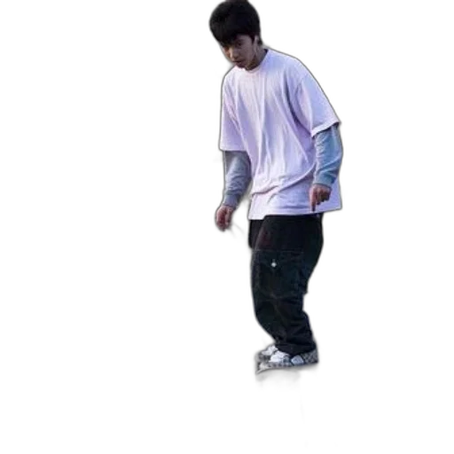 jacket, shoes, staff, creature transparent PNG cut-out