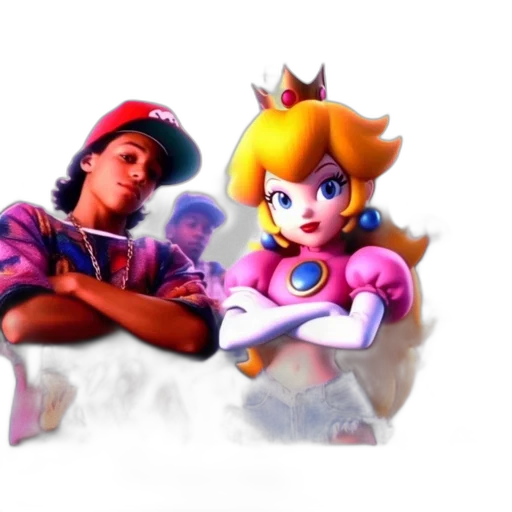 crown, concept art, vaporwave, 3d render transparent PNG cut-out