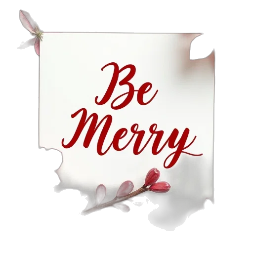 3d render, merry, cards, red transparent PNG cut-out