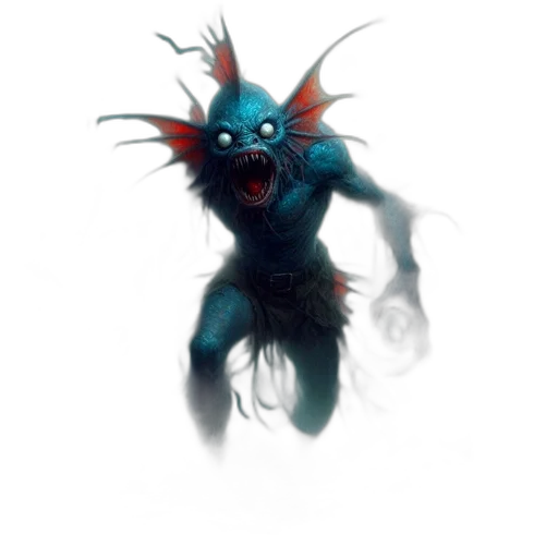 creature, mask, staff, dragon transparent PNG cut-out