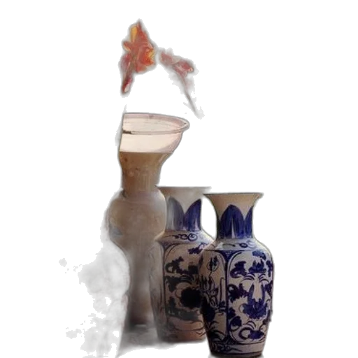 bottle, dragon, crown, photorealistic transparent PNG cut-out