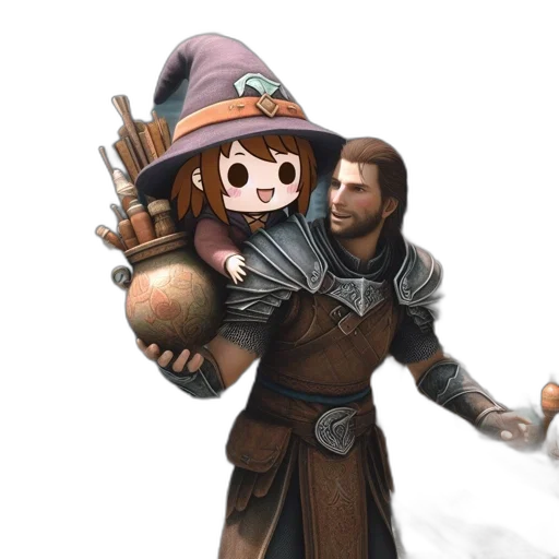 staff, weapon, sword, hat transparent PNG cut-out