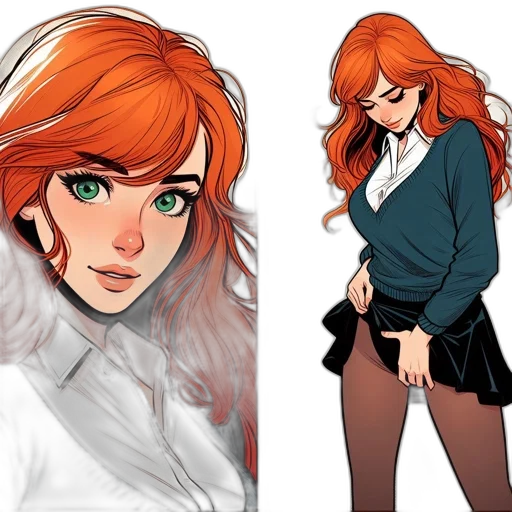 jacket, concept art, comic book art, cartoon transparent PNG cut-out