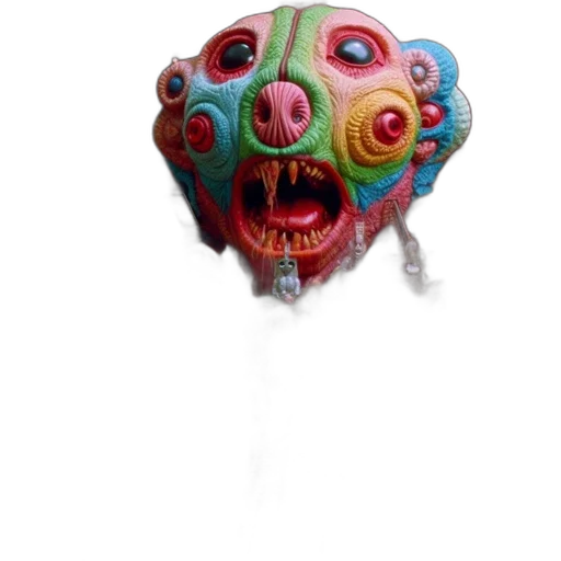 mask, creature, face, umbrella transparent PNG cut-out