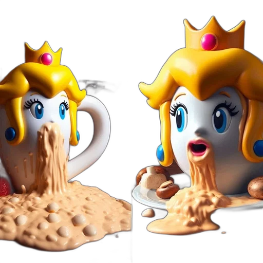 crown, food, 3d render, concept art transparent PNG cut-out