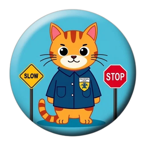 staff, round, magnet, blue transparent PNG cut-out