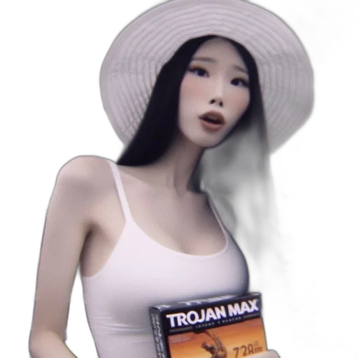 hat, dress, robot, creature transparent PNG cut-out