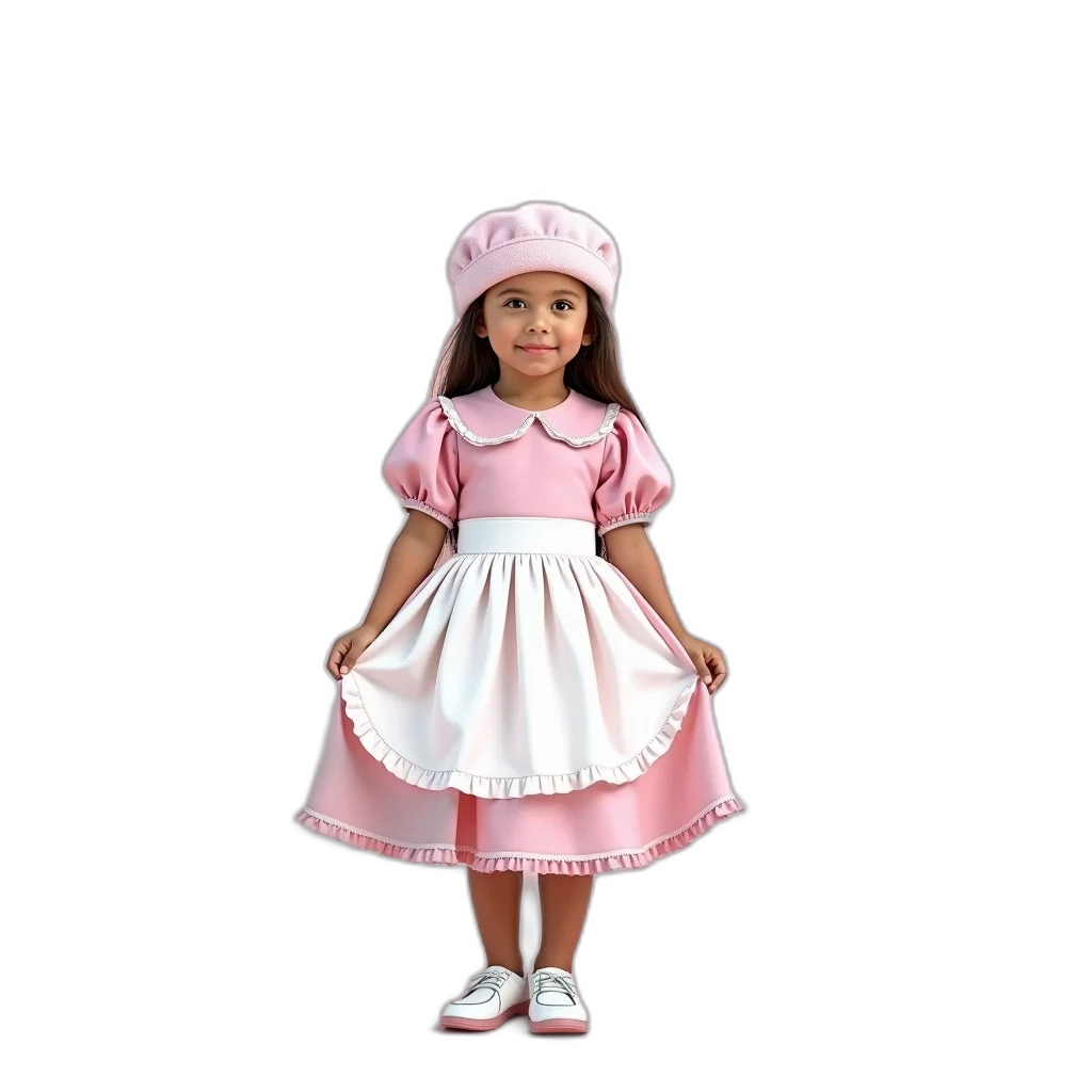 dress, hat, 3d render, photorealistic transparent PNG cut-out