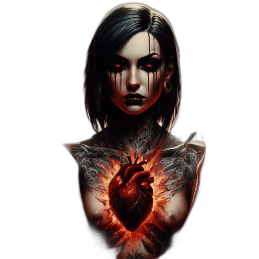 face, comic book art, fantasy art, concept art transparent PNG cut-out