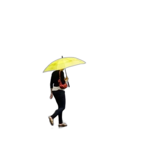 umbrella, staff, hat, jacket transparent PNG cut-out