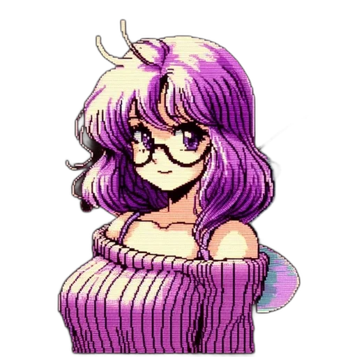 dress, hair, staff, hat transparent PNG cut-out