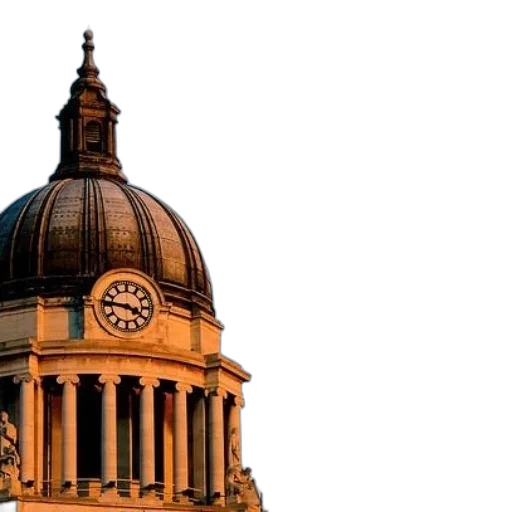 clock, tower, dome, columns transparent PNG cut-out