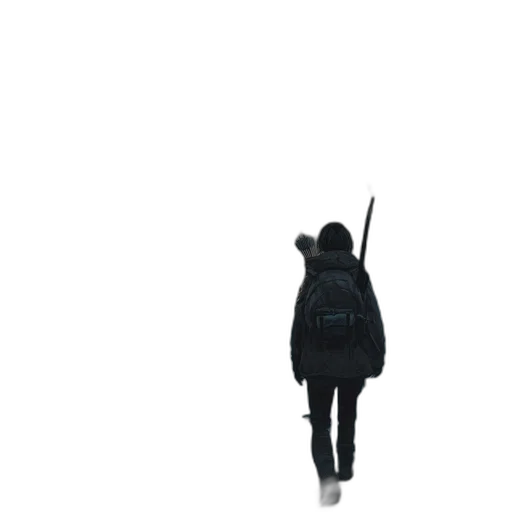 jacket, umbrella, staff, hat transparent PNG cut-out