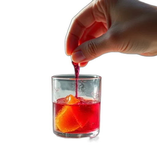 food, bottle, 3d render, fire transparent PNG cut-out