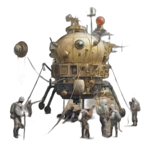 robot, weapon, staff, concept art transparent PNG cut-out