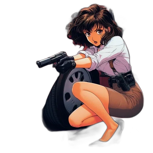 weapon, dress, jacket, concept art transparent PNG cut-out