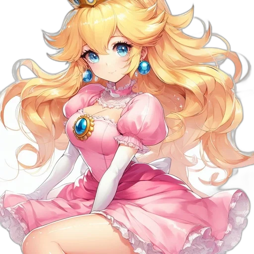 dress, staff, crown, face transparent PNG cut-out