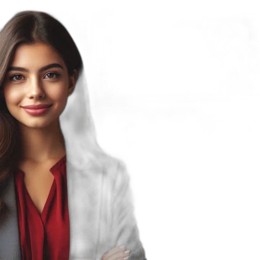 face, jewelry, staff, jacket transparent PNG cut-out