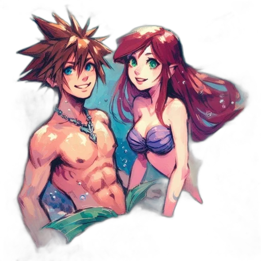 watercolor, concept art, fantasy art, pixel art transparent PNG cut-out