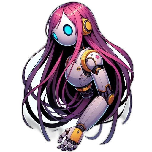 robot, mask, creature, staff transparent PNG cut-out