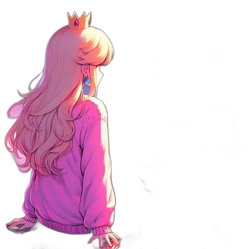 crown, dress, jacket, hair transparent PNG cut-out