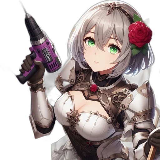 weapon, robot, flower, sword transparent PNG cut-out