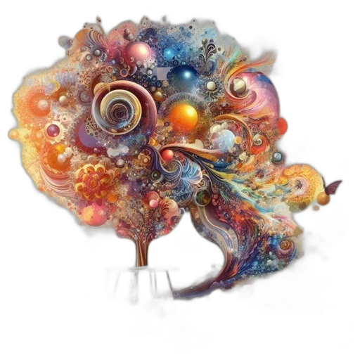 crown, creature, flower, mask transparent PNG cut-out