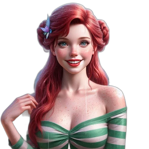 dress, fantasy art, 3d render, concept art transparent PNG cut-out